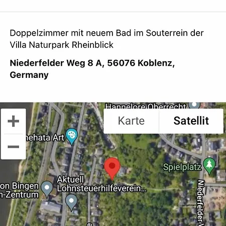 Doppelzimmer Mit Neuem Bad Und Sportpool-nutzung Aussen, Im Souterrain Der Naturpark, Garten Mit Rheinblick Apartamento *