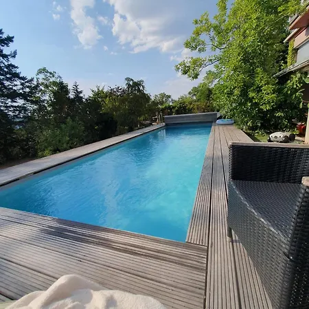 Apartman Doppelzimmer Mit Neuem Bad Und Sportpool-nutzung Aussen, Naturpark, Garten Mit Rheinblick